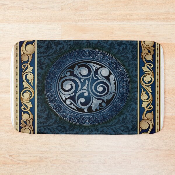 Item preview, Beautiful patterns for blue, dark pillows, Pouche, bedding and blankets. designed and sold by Anaconda23.