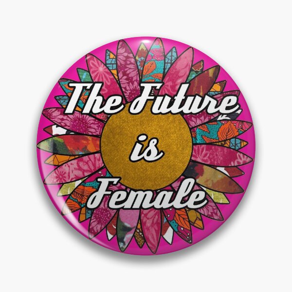 Item preview, The Future is Female Retro Fabric Collage  designed and sold by artbyomega.