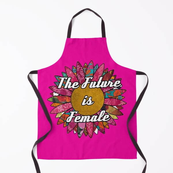 Item preview, The Future is Female Retro Fabric Collage designed and sold by artbyomega.