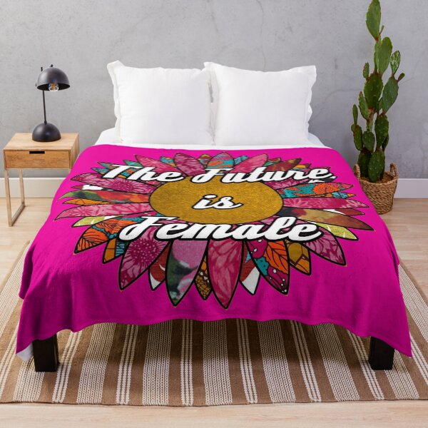 Item preview, The Future is Female Retro Fabric Collage  designed and sold by artbyomega.