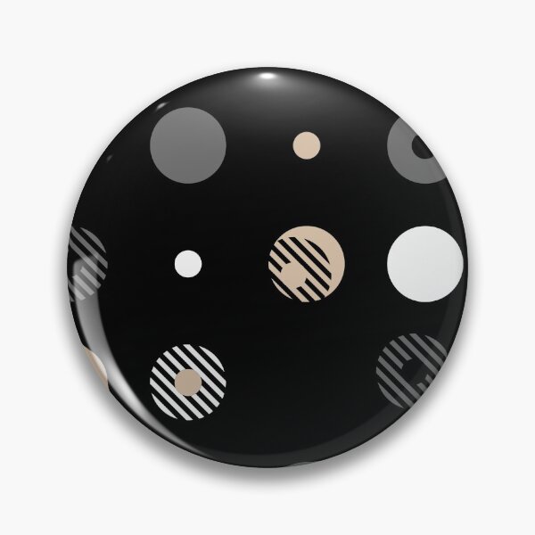 Artikelvorschau, Brown Gray Black White Stripe Circle Dot Pattern Pairs DE 2022 Trending Color Cliff's View DEC720 entworfen und verkauft von ColorOfTheYears.
