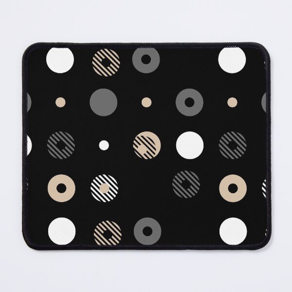 Artikelvorschau, Brown Gray Black White Stripe Circle Dot Pattern Pairs DE 2022 Trending Color Cliff's View DEC720 entworfen und verkauft von ColorOfTheYears.