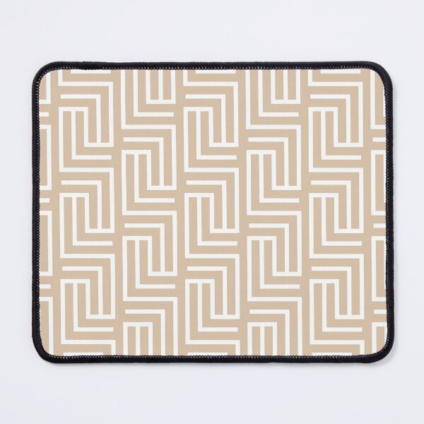 Artikelvorschau, Brown and White Tessellation Line Pattern Pairs DE 2022 Trending Color Cliff's View DEC720 entworfen und verkauft von ColorOfTheYears.