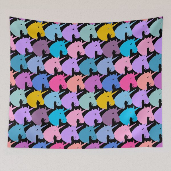 Item preview, Girly and vibrant Unicorn Patterns designed and sold by Alafina2019.