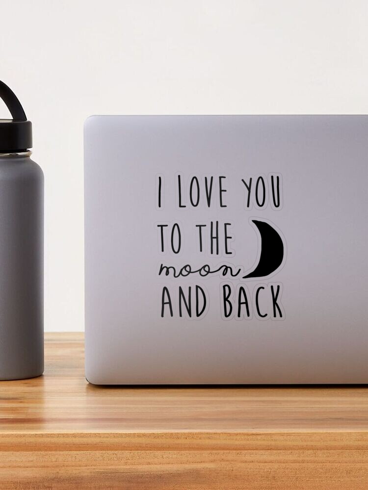 I love you to the moon and back print by GreenNest