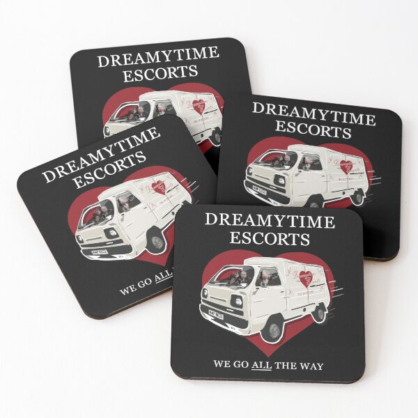 Item preview, Dreamytime Escorts Van - WE GO ALL THE WAY (white text) - Mr Jolly Lives Next Door Inspired designed and sold by RetroTeeStudio.