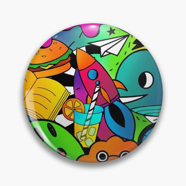 Item preview, Colorful doodles designed and sold by WinterJasmin.