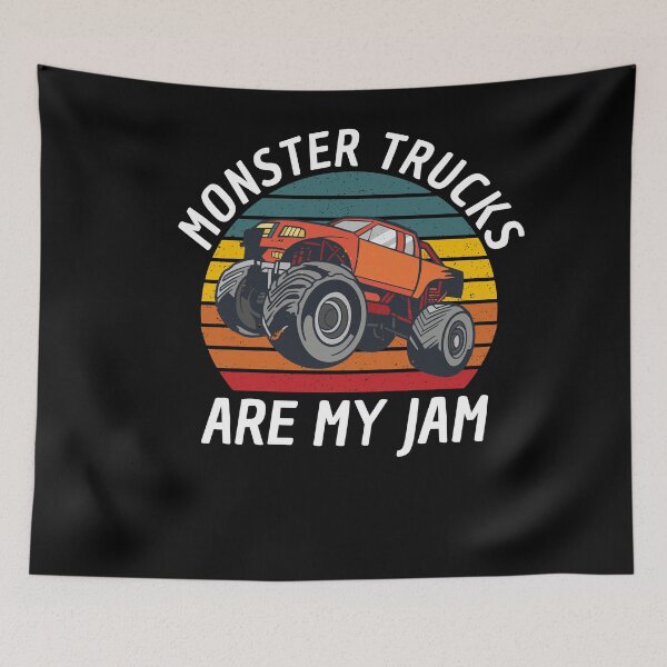 Item preview, Monster Trucks Are My Jam Big Wheels designed and sold by Club7Studios.