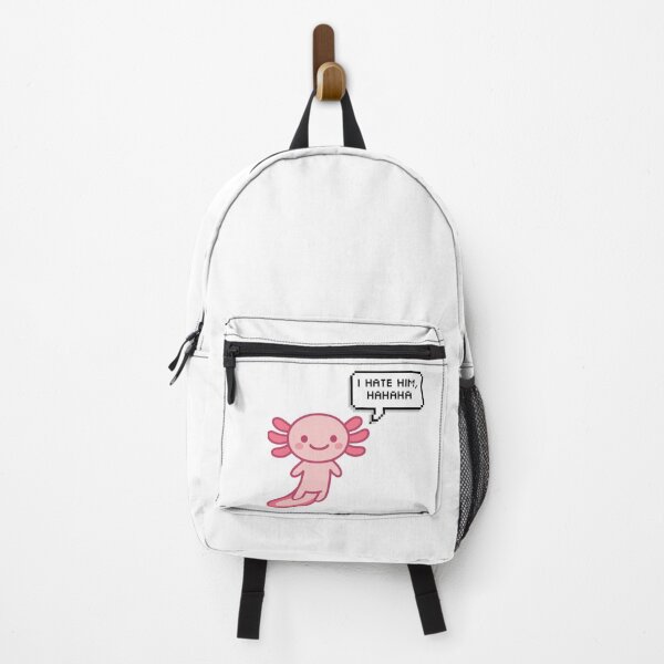 Item preview, i hate him, hahahaha -Axolotl funny memes - Pink chibi kawai Axolotl designed and sold by Zeeprint ★★★★★.