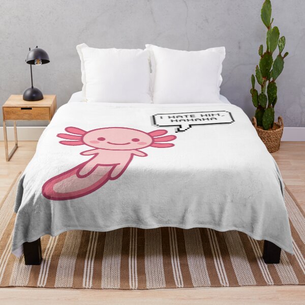 Item preview, i hate him, hahahaha -Axolotl funny memes - Pink chibi kawai Axolotl designed and sold by Zeeprint ★★★★★.