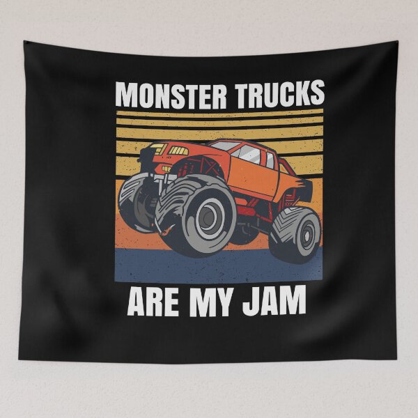 Item preview, Monster Trucks Are My Jam Big Wheels designed and sold by Club7Studios.