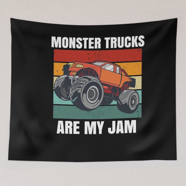 Item preview, Monster Trucks Are My Jam Big Wheels designed and sold by Club7Studios.