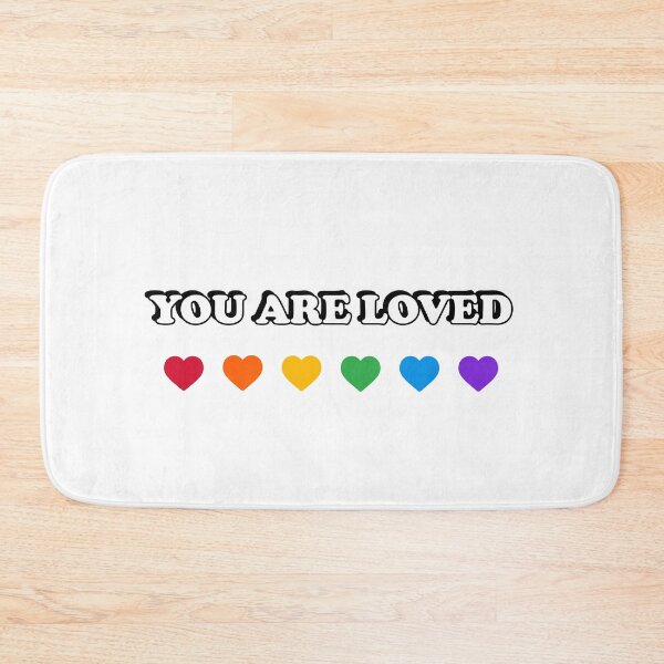 Item preview, You are loved - rainbow hearts designed and sold by Inspirationmotivation.