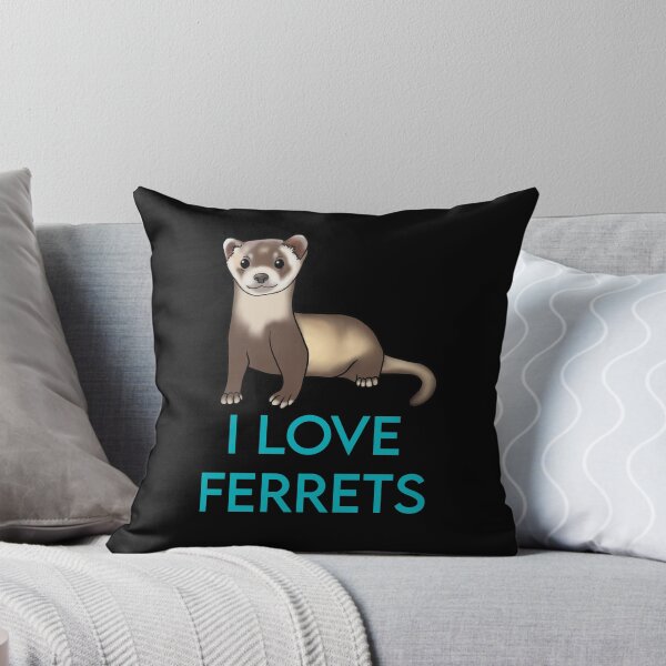 Item preview, I Love Ferrets for Ferret Lovers, Blue designed and sold by Mochi-Merch.