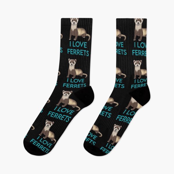 Item preview, I Love Ferrets for Ferret Lovers, Blue designed and sold by Mochi-Merch.