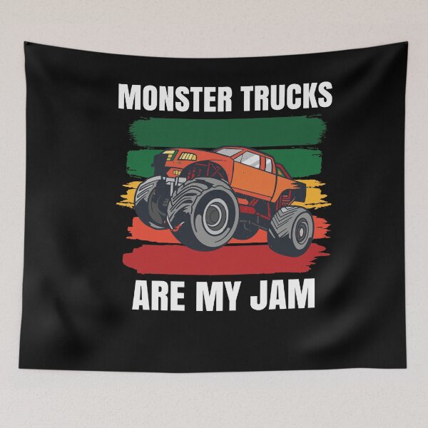 Item preview, Monster Trucks Are My Jam Big Wheels designed and sold by Club7Studios.