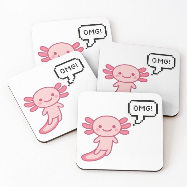 Item preview, OMG - Axolotl funny memes - Pink chibi kawai Axolotl designed and sold by Zeeprint ★★★★★.