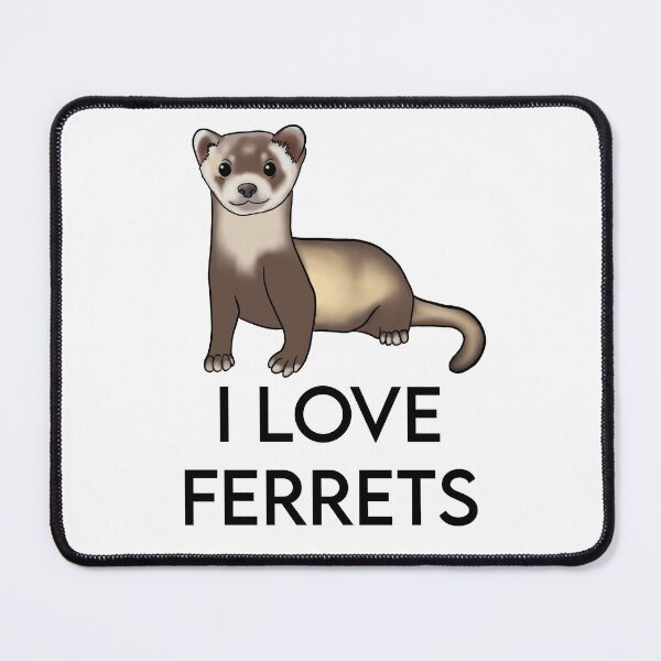 Item preview, I Love Ferrets for Ferret Lovers, Black designed and sold by Mochi-Merch.
