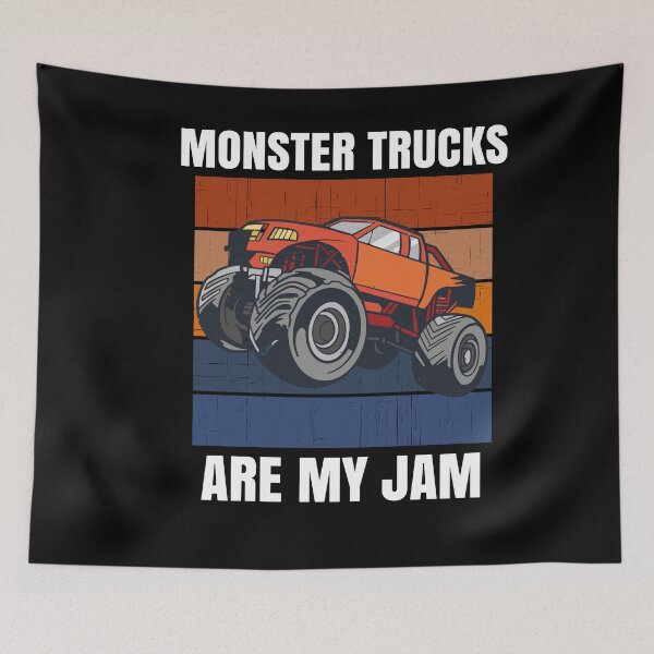 Item preview, Monster Trucks Are My Jam Big Wheels designed and sold by Club7Studios.