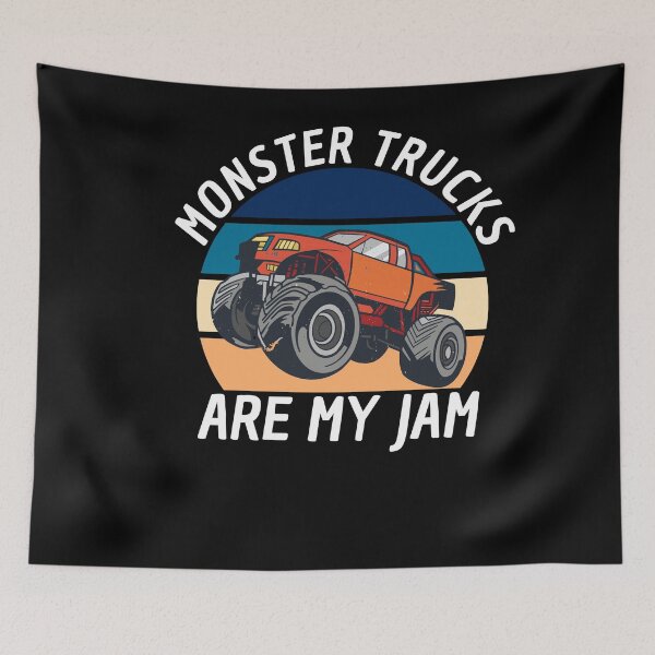 Item preview, Monster Trucks Are My Jam Big Wheels designed and sold by Club7Studios.