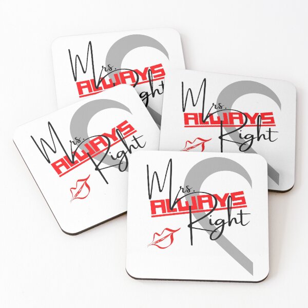 Item preview, Mrs. always right funny valentine 2022 gift for her designed and sold by reka88.
