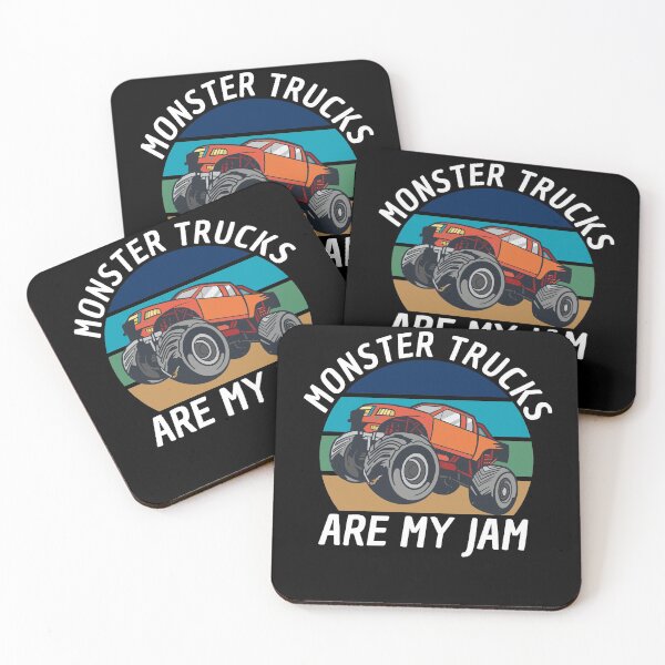 Item preview, Monster Trucks Are My Jam Big Wheels designed and sold by Club7Studios.