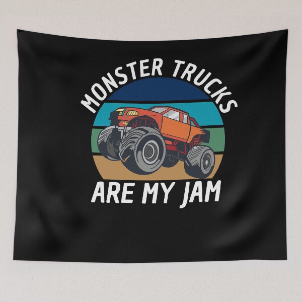 Item preview, Monster Trucks Are My Jam Big Wheels designed and sold by Club7Studios.