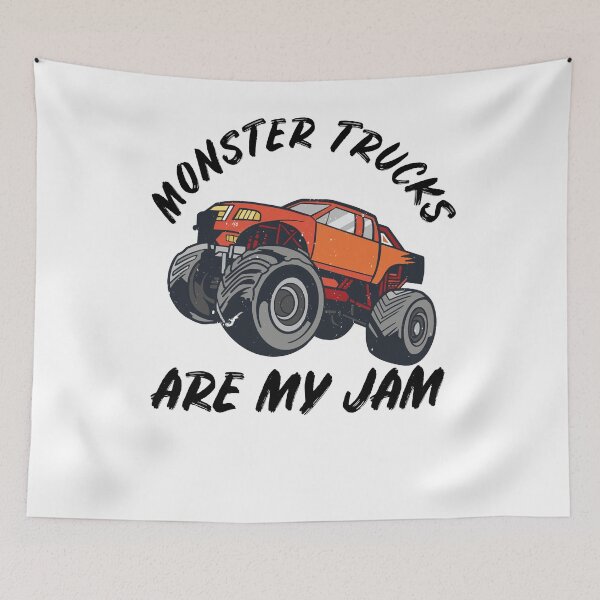 Item preview, Monster Trucks Are My Jam Big Wheels designed and sold by Club7Studios.