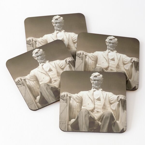 Item preview, Abraham Lincoln Monument Pixel Face designed and sold by BullishGraphics.