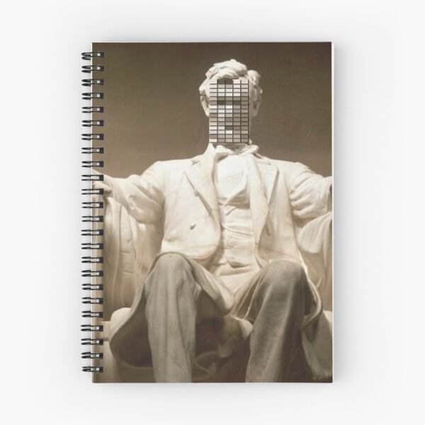 Item preview, Abraham Lincoln Monument Pixel Face designed and sold by BullishGraphics.