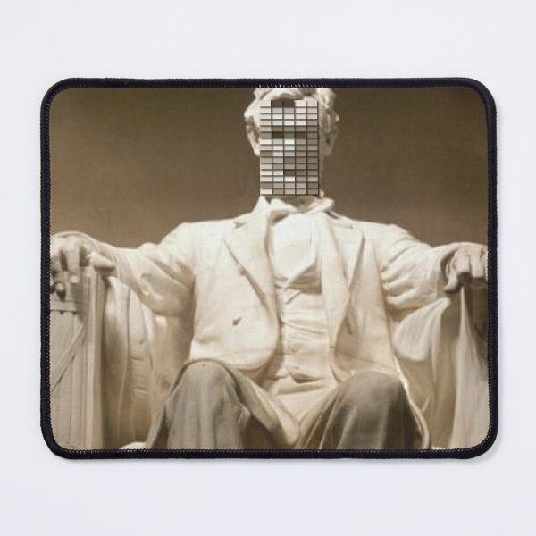 Item preview, Abraham Lincoln Monument Pixel Face designed and sold by BullishGraphics.