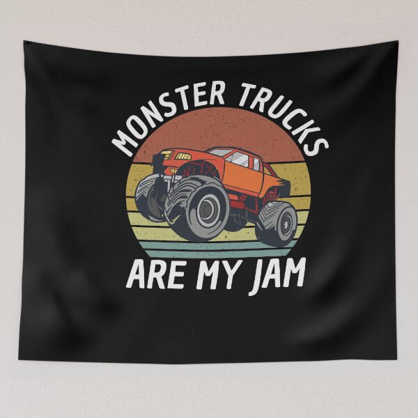 Item preview, Monster Trucks Are My Jam Big Wheels designed and sold by Club7Studios.