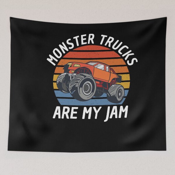 Item preview, Monster Trucks Are My Jam Big Wheels designed and sold by Club7Studios.