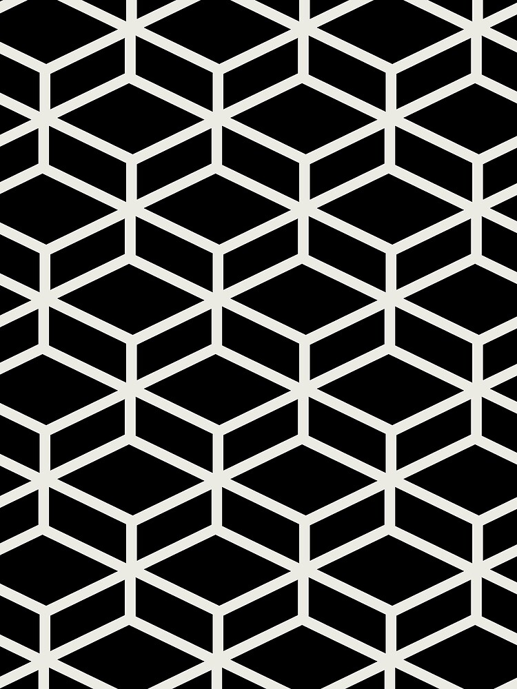 Thumbnail 3 von 3, Tuch, Black and Chiffon Tessellation Line Pattern 8 Pairs DE 2022 Trending Color Almond Milk DEHW01 designt und verkauft von ColorOfTheYears.