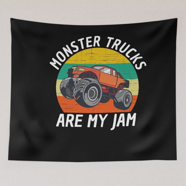 Item preview, Monster Trucks Are My Jam Big Wheels designed and sold by Club7Studios.