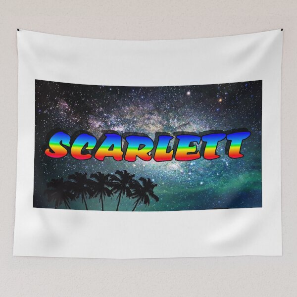 Item preview, SCARLETT Colourful Graffiti Name Tag designed and sold by Mash75art.