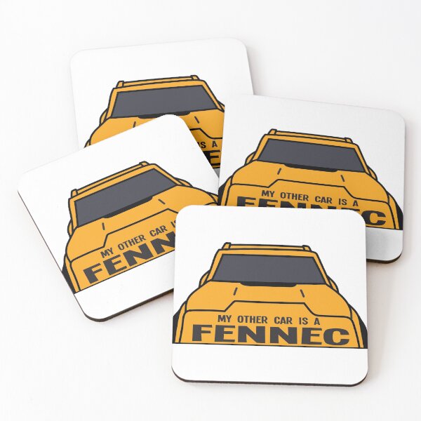 Item preview, My Other Car Is A Fennec (Orange version) designed and sold by GrumpusDesigns.