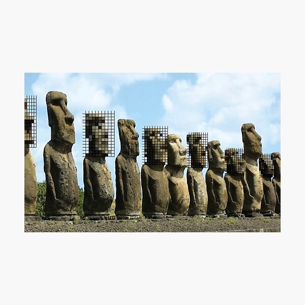 Item preview, Easter Island Pixels designed and sold by BullishGraphics.
