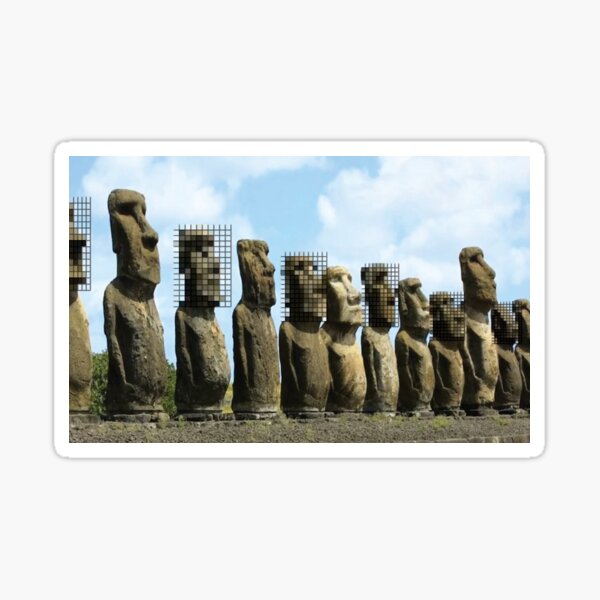 Item preview, Easter Island Pixels designed and sold by BullishGraphics.