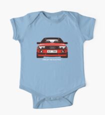 Feuern Sie den Quattro ab! Baby Body Kurzarm