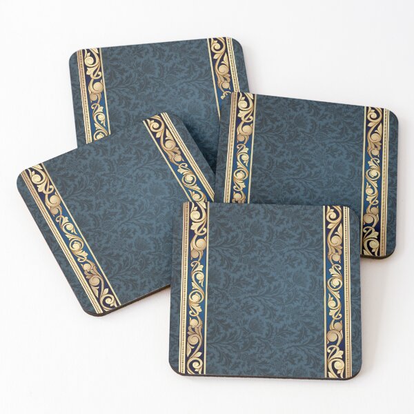 Item preview, Beautiful patterns for pillows, Pouche, bedding and blankets blue, dark,4 designed and sold by Anaconda23.