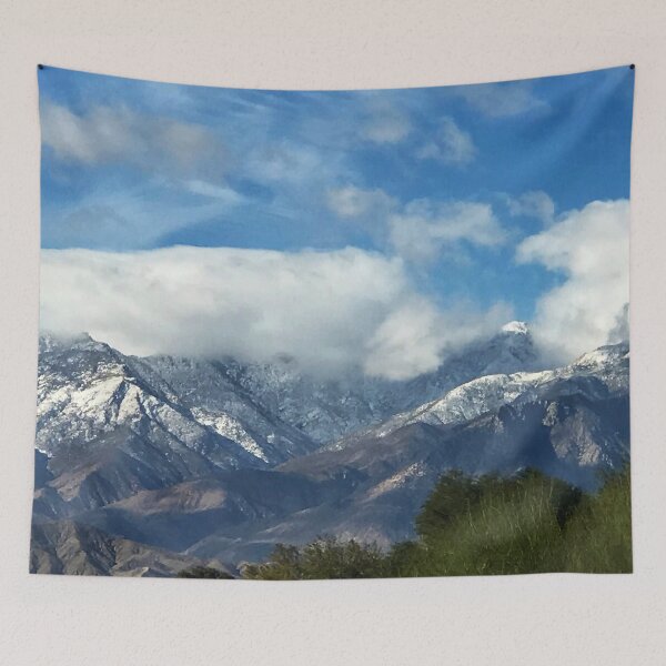 Item preview, Snowy Mountains With Elegant Clouds In Blue Sky designed and sold by DEC02.