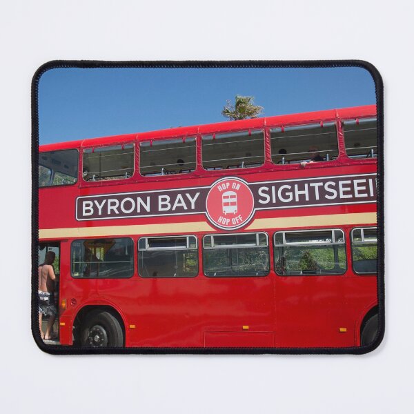 Item preview, Byron Bay Red Sightseeing bus Australia designed and sold by Martin Berry Photography.