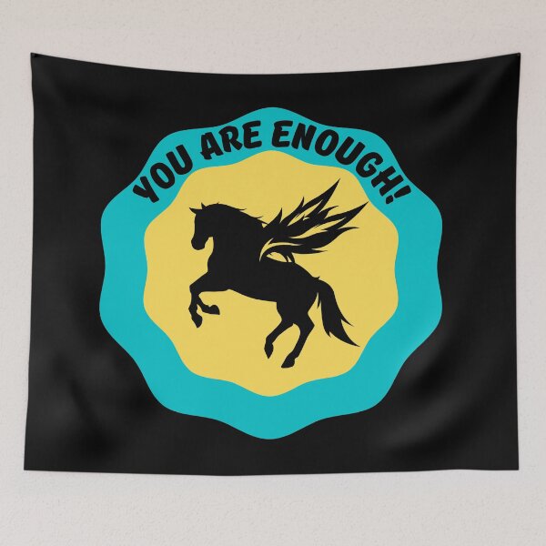 Item preview,   You are enough!/ Black horses designed and sold by BronikowskiART.