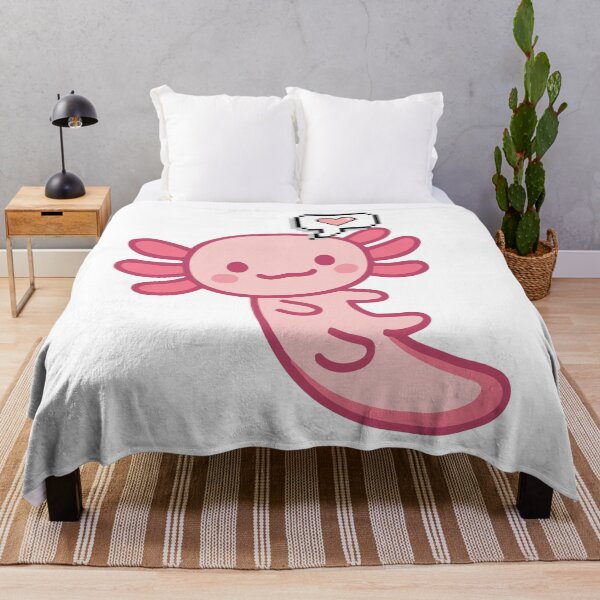 Item preview, LOVE heart - Axolotl memes divertidos - Pink chibi kawai Axolotl designed and sold by Zeeprint ★★★★★.