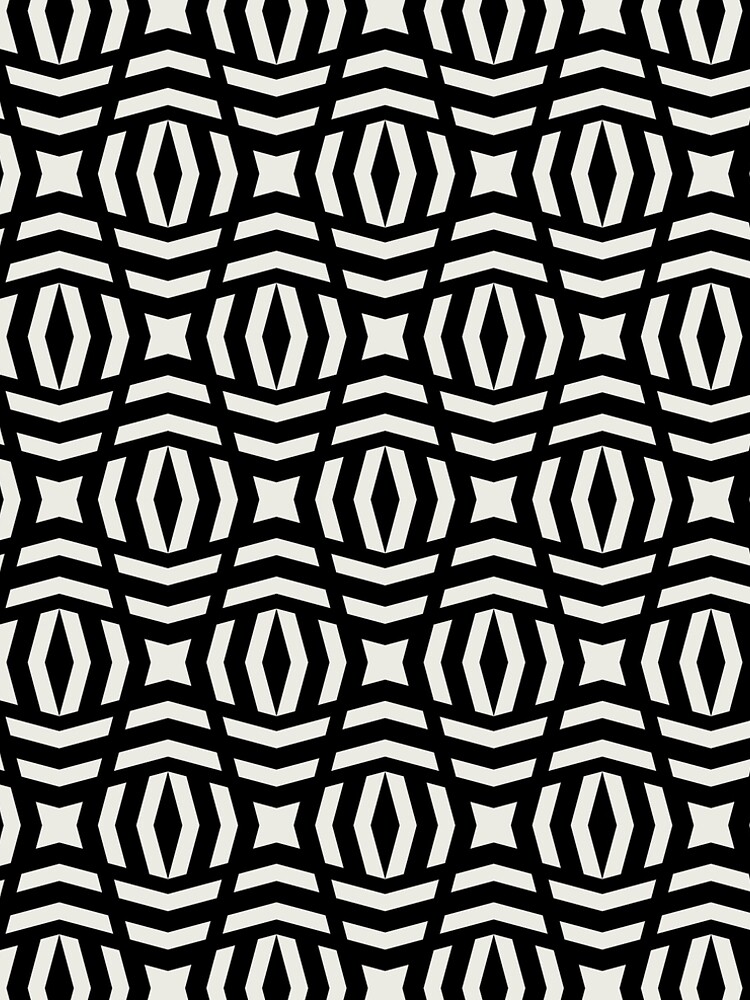 Aperçu 5 sur 5. Robe trapèze avec l'œuvre Black and Chiffon Tessellation Line Pattern 26 Pairs DE 2022 Trending Color Almond Milk DEHW01 créée et vendue par ColorOfTheYears.