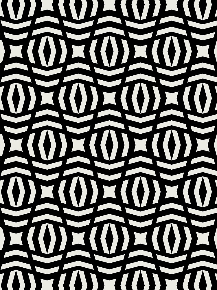 Thumbnail 3 von 3, Tuch, Black and Chiffon Tessellation Line Pattern 26 Pairs DE 2022 Trending Color Almond Milk DEHW01 designt und verkauft von ColorOfTheYears.
