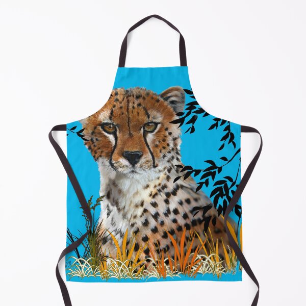 Artikelvorschau, Schöner Gepard | Blau | Grünes und oranges Laub | Urwald entworfen und verkauft von BoastInArt.