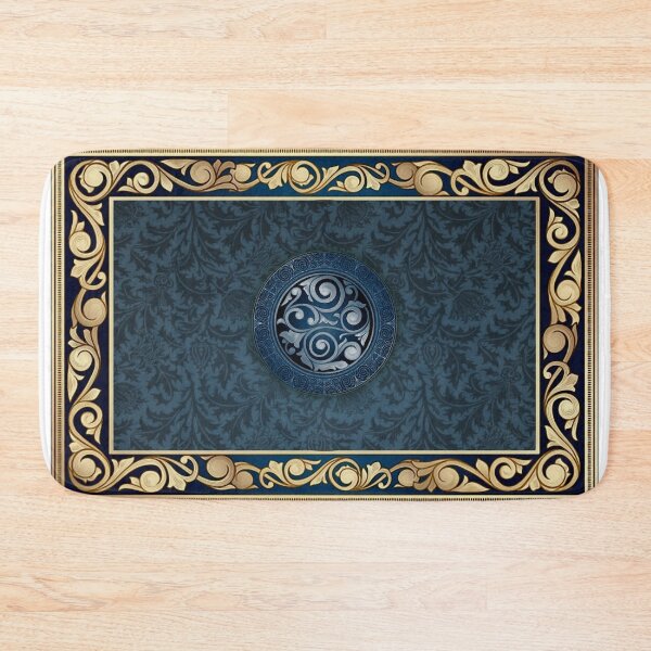 Item preview, Beautiful patterns for pillows, Pouche, bedding and blankets, blue, dark, 7 designed and sold by Anaconda23.