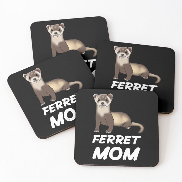 Artikelvorschau, Frettchen Mama für Frettchen Liebhaber, Weiß entworfen und verkauft von Mochi-Merch.